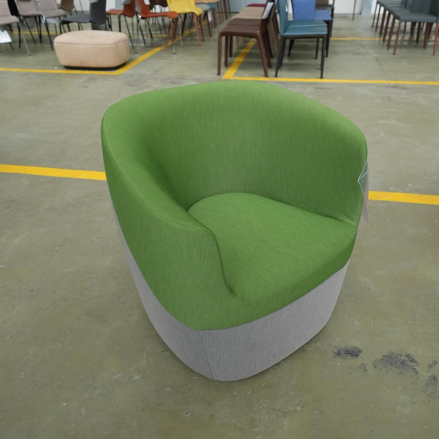 Walter Knoll Sitzsteine 176-10 C Bezug Strickstoff Flex Grün 2