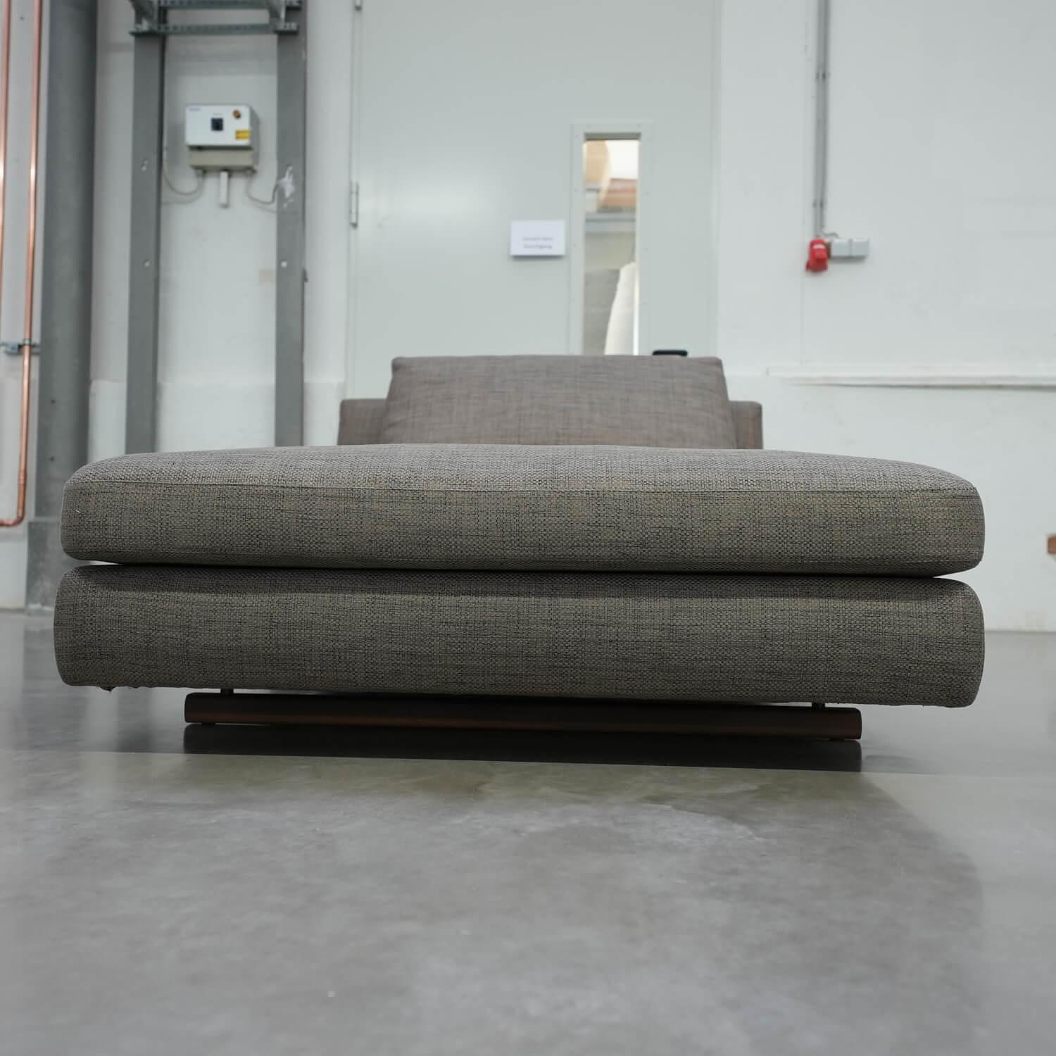 Tama Living Sofa Fabric Duala 7672 Checkerboard Gray Sled Walnut 4