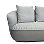 Sofa Ishino 2,5-Sitzer Stoff Puro 7754 Silver Grau 9