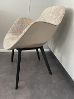 Walter Knoll Stuhl Sheru 1441 C Stoff Rücken Leder 9