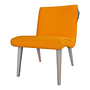 Walter Knoll Stuhl Vostra Holz Bezug Orange Gestell Eiche 0