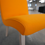 Walter Knoll Stuhl Vostra Holz Bezug Orange Gestell Eiche 11