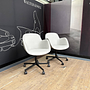 Walter Knoll 2er Set Sheru Drehbarer Armlehnstuhl Leder Grau 3