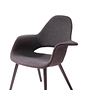 Vitra Organic Chair Bezug Cosy Schwarz Gestell Esche Schwarz 4
