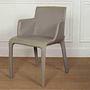 Walter Knoll Gio Stuhl Leder Torro Stone mit Armlehnen 8