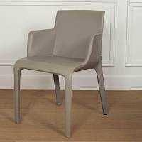 Walter Knoll Gio Stuhl Leder Torro Stone mit Armlehnen 8