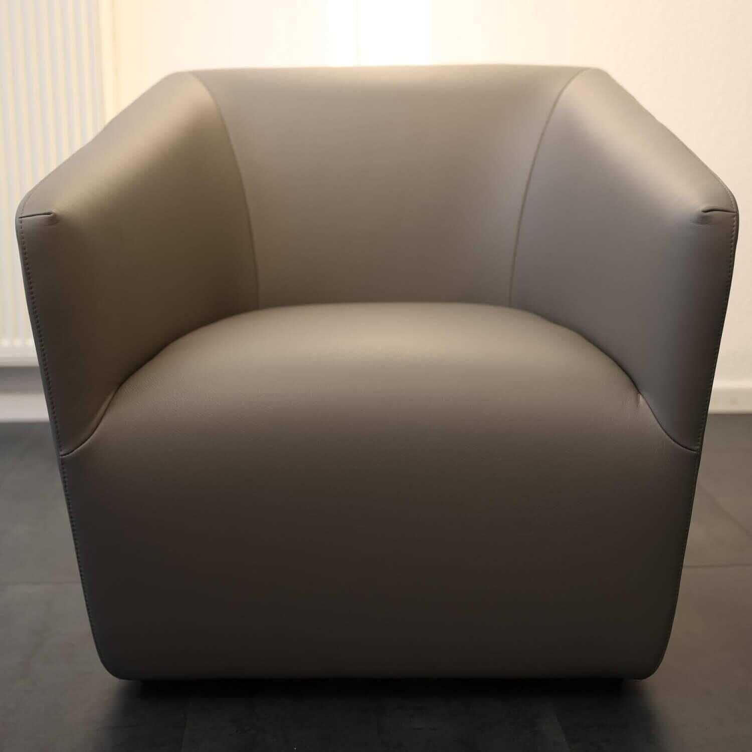 Vitra Occasional Lounge Chair Leder Premium L40 Granit 3