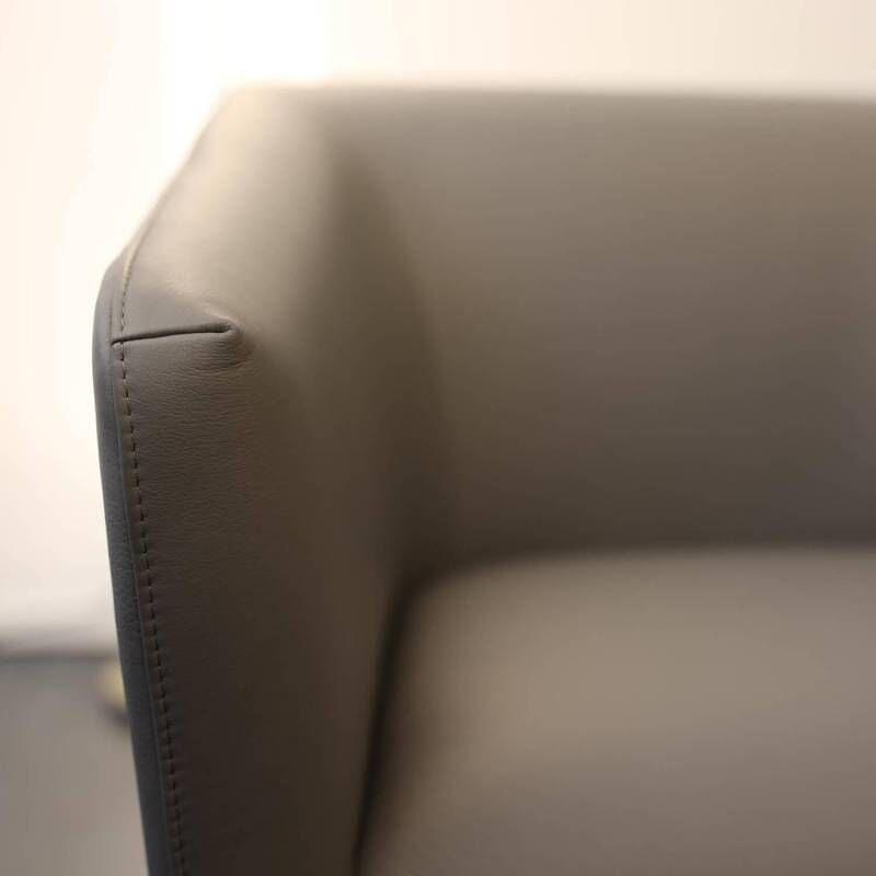 Vitra Occasional Lounge Chair Leder Premium L40 Granit 5
