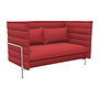 Sofa Nische 2-Sitzer Stoff Laser Rot 0