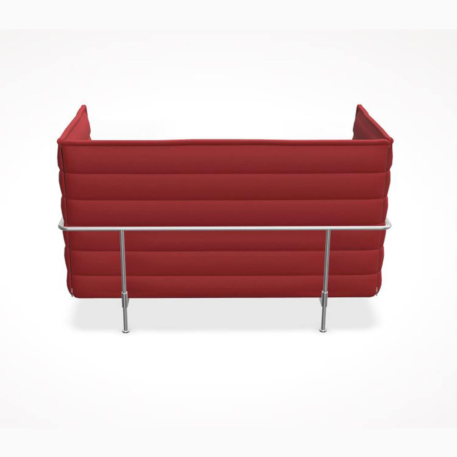 Sofa Nische 2-Sitzer Stoff Laser Rot 2