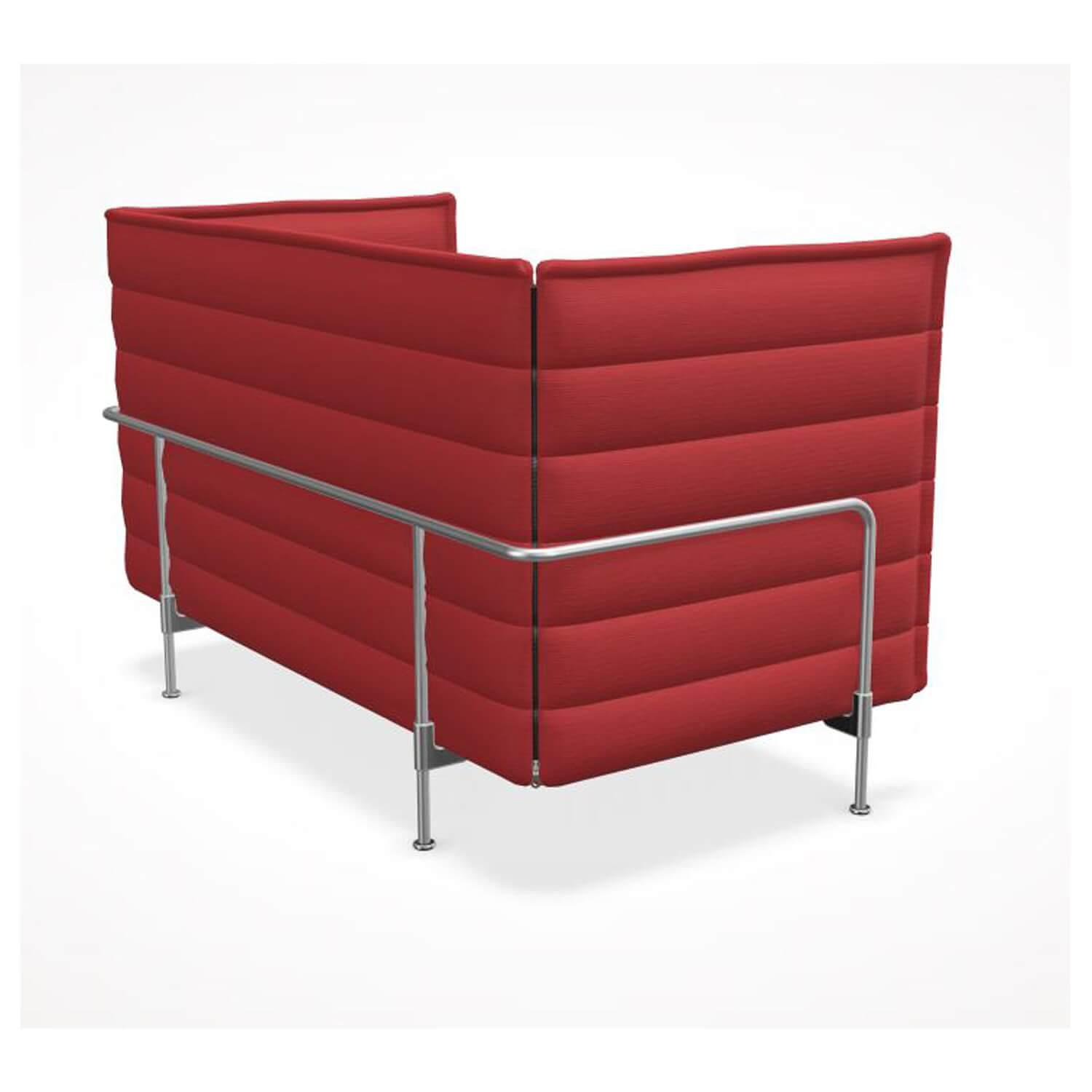 Sofa Nische 2-Sitzer Stoff Laser Rot 5