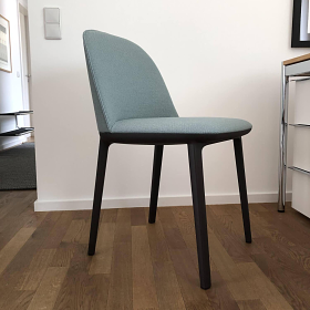 Vitra Softshell Side Chair Stoff Credo Delfin Stahlblau 9