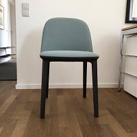 Vitra Softshell Side Chair Stoff Credo Delfin Stahlblau 10