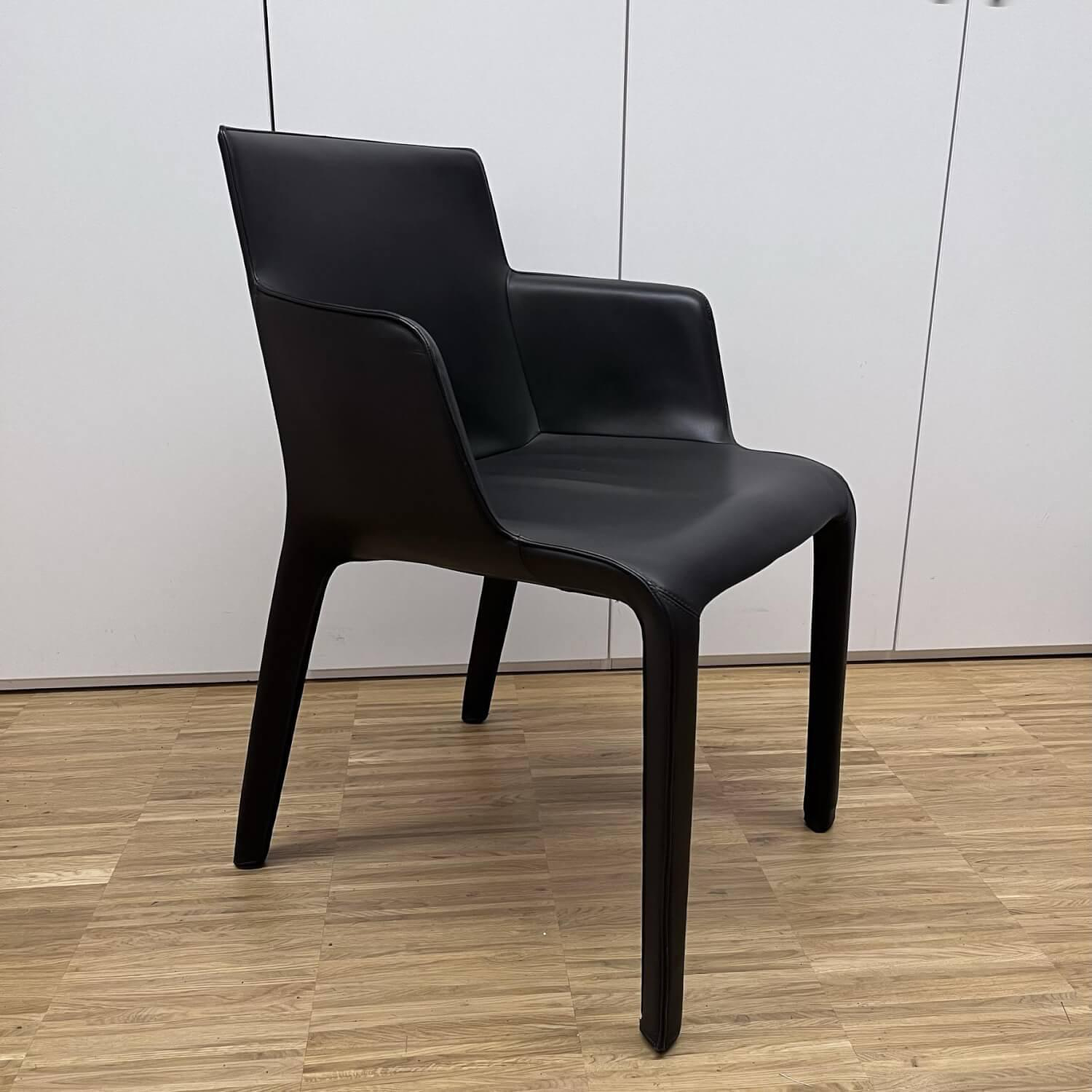 Walter Knoll Armlehnstuhl Gio Leder Bronco Chocolate 7