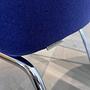 Walter Knoll Sessel 369 Stoff Blau 4-Bein Untergestell 5