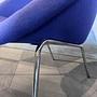 Walter Knoll Sessel 369 Stoff Blau 4-Bein Untergestell 10