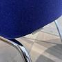 Walter Knoll Sessel 369 Stoff Blau 4-Bein Untergestell 13