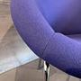 Walter Knoll Sessel 369 Stoff Blau 4-Bein Untergestell 9