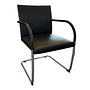 Walter Knoll Stuhl George Leder Schwarz Gestell Chrom 8