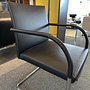 Walter Knoll Stuhl George Leder Schwarz Gestell Chrom 3