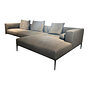 Jaan Living Fabric Bora Corner Sofa Slate Gray Textile 0