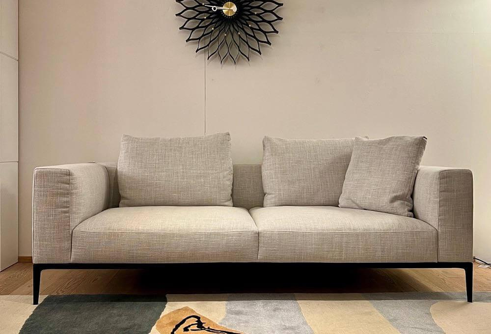 Sofa Jaan Living Stoff Glint PG 26 7763 Silber Grau 2