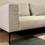 Sofa Jaan Living Stoff Glint PG 26 7763 Silber Grau 1