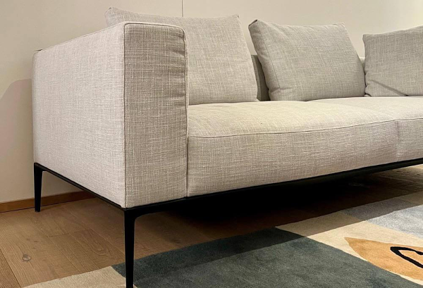 Sofa Jaan Living Stoff Glint PG 26 7763 Silber Grau 4