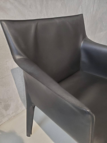 Walter Knoll Stuhl Saddle Chair Leder Schwarz 13