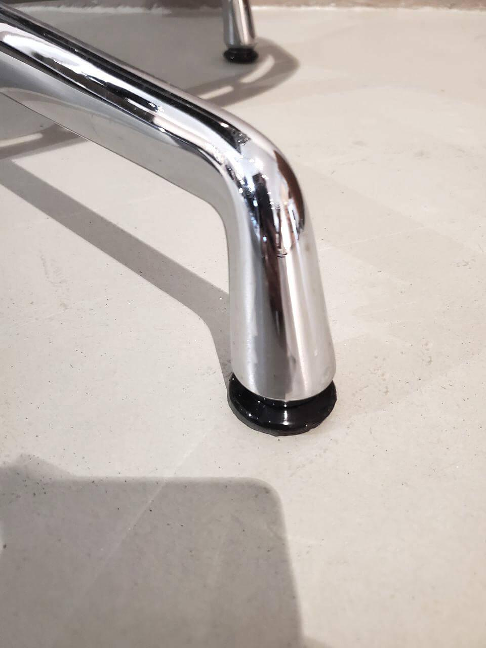Vitra Stuhl Aluminium EA 108 Stoff Schwarz 3