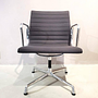 Vitra Stuhl Aluminium EA 108 Stoff Schwarz 8