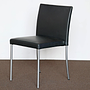 Walter Knoll Jason Lite 1700 Leather Chair Black Steel Frame 3