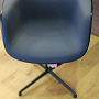 Vitra Eames DAL Chair Plastic Dark Grey Shell Red 6