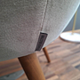 Walter Knoll Armchair 375 Fabric Harald Grey Silver Oak 1