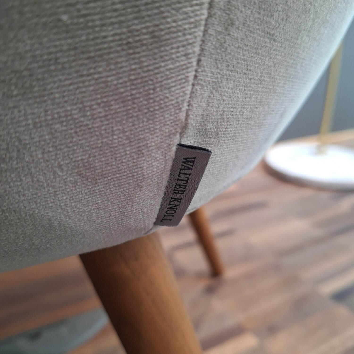 Walter Knoll Armchair 375 Fabric Harald Grey Silver Oak 1