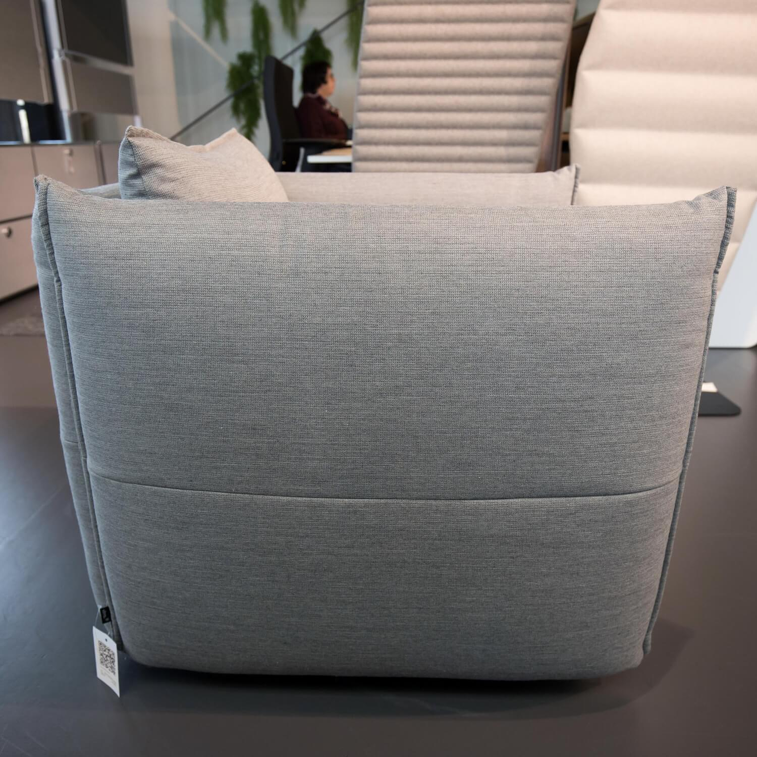 Vitra Mariposa Club Armchair Fabric Braided Pebble Melange 11