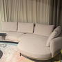 Walter Knoll Maaru Ecksofa Champagne Stoff Schwarz 3
