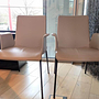 Walter Knoll 2er Set Leder-Stuhl Liz mit Armlehne Steingrau 5