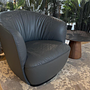 Walter Knoll Sessel Ishino Leder Congress 1441 Basalt Grau 8