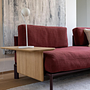 Vitra Anagram Ecksofa Stoff Rot Gestell Bordeaux 1