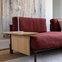 Vitra Anagram Ecksofa Stoff Rot Gestell Bordeaux 13