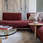 Vitra Anagram Ecksofa Stoff Rot Gestell Bordeaux 2