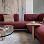 Vitra Anagram Ecksofa Stoff Rot Gestell Bordeaux 8