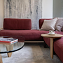 Vitra Anagram Ecksofa Stoff Rot Gestell Bordeaux 14