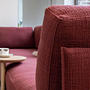 Vitra Anagram Ecksofa Stoff Rot Gestell Bordeaux 9