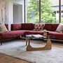 Vitra Anagram Ecksofa Stoff Rot Gestell Bordeaux 11