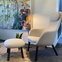 Vitra Hal Lounge Sessel mit Ottoman Beige Melange 2