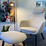 Vitra Hal Lounge Sessel mit Ottoman Beige Melange 3