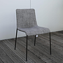Walter Knoll Liz Stuhl Set Stoff Grau Gestell Stahl 4