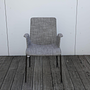 Walter Knoll Liz Stuhl Set Stoff Grau Gestell Stahl 6